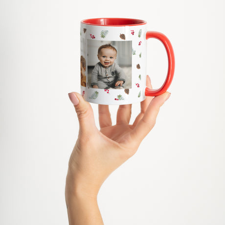 Tasse Weihnachten Rot Fotos und Wald