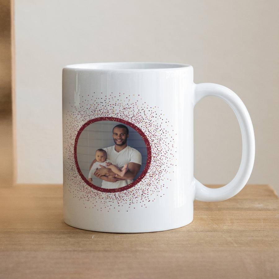 Tasse Weihnachten Weiß Spritziger Weihnachten foto