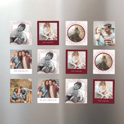 Fotoabzug Weihnachten Pack mit 12, magnetisch Rahmen & Glitzer foto N° 1