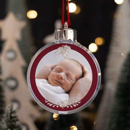 Weihnachtskugel Objekte Runde Weihnachtsblätter & -zweige foto