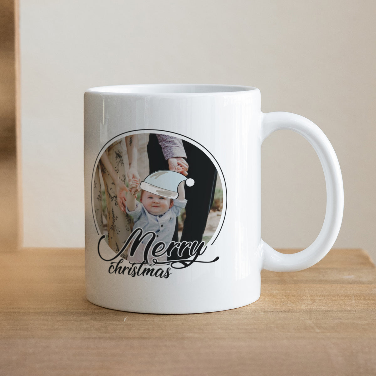 Tasse Objekte Weiß Merry and Happy foto