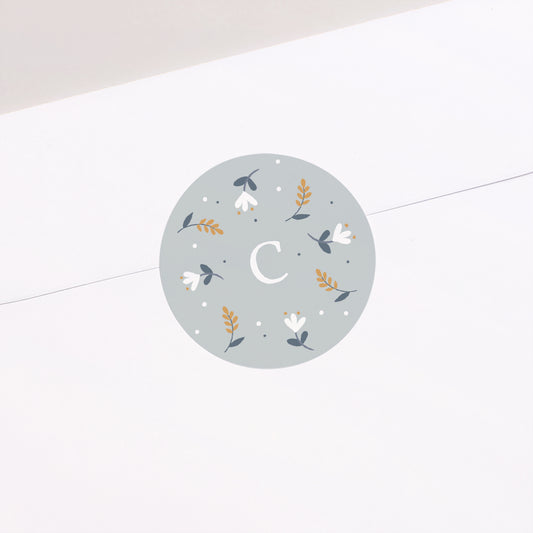 Sticker Geburt Rund Kuschelhase foto