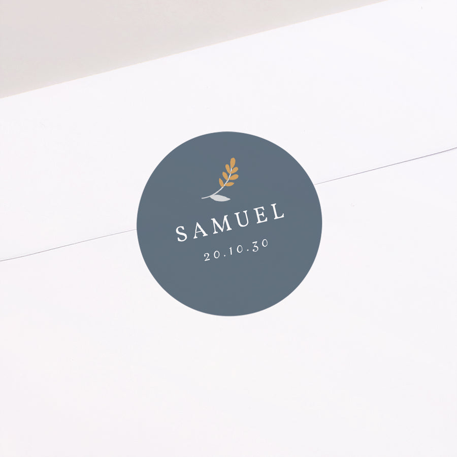 Sticker Geburt Rund Liberty Kellner foto