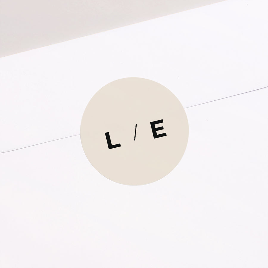Sticker Hochzeit Rund Spachtelmasse und Majestic foto