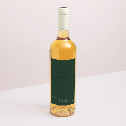 Flaschenetikett Hochzeit Porträt Eukalyptus foto N° 1