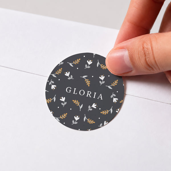 Sticker Geburt Rund Indian Summer foto