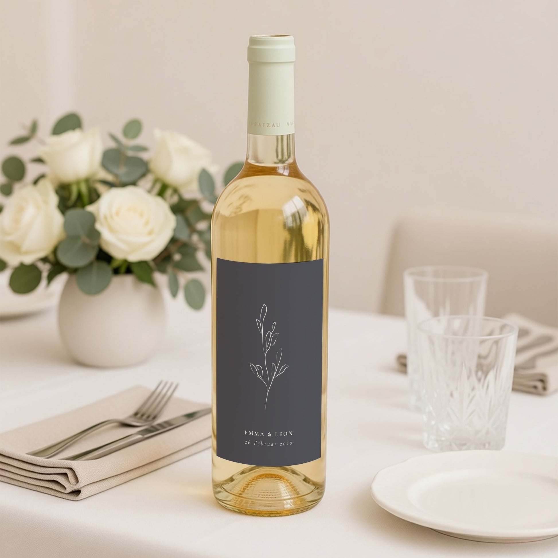 Flaschenetikett Hochzeit Porträt Inspiration Kinfolk foto N° 2