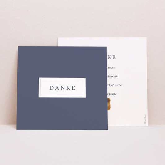 Dankeskarte Geburt Quadrat Sommerkleidung foto