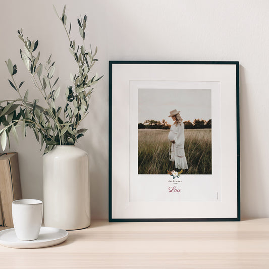 Poster Geburt Porträt Tausend Blumen foto