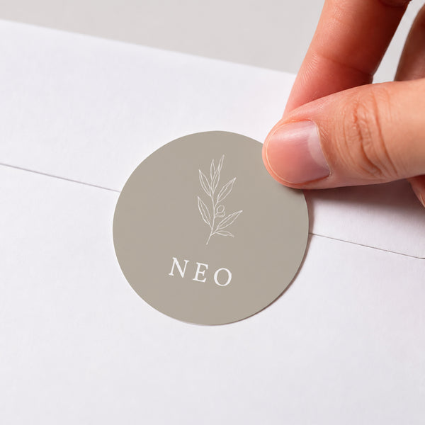 Sticker Geburt Rund Neophyt foto