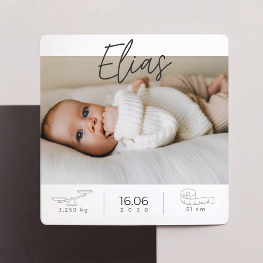 Geburtskarte Satz von 9, magnetisch. Exklusiv foto