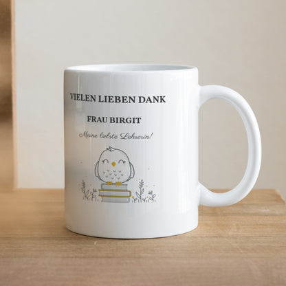 Tasse Objekte Weiß Nanny Eule foto N° 1