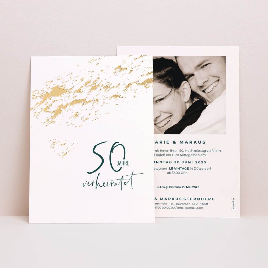 Beilegekarte Hochzeitstag 50 Jahre Liebe foto