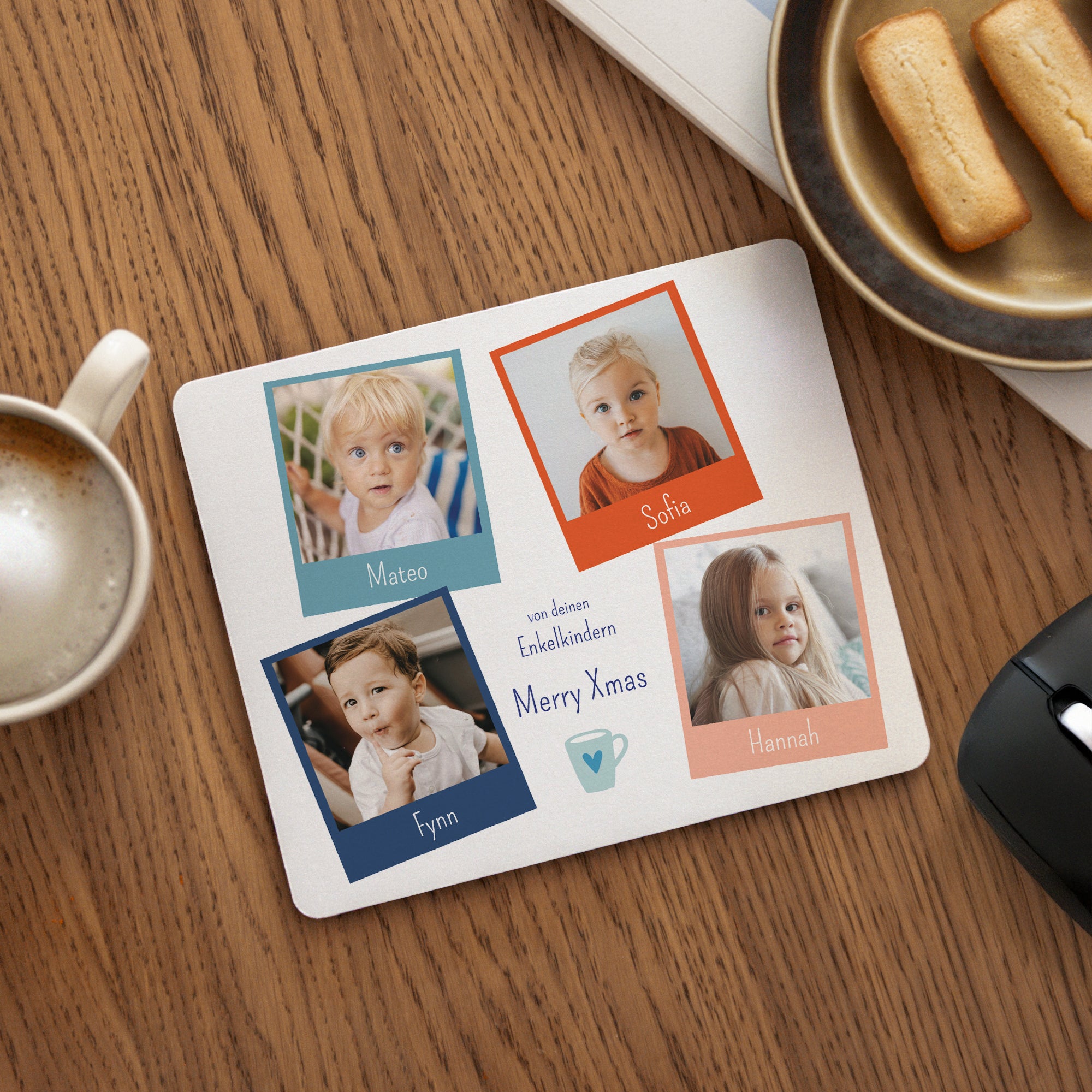 Mousepad Weihnachten Rechteck Schöne Weihnachtsvektoren foto N° 1