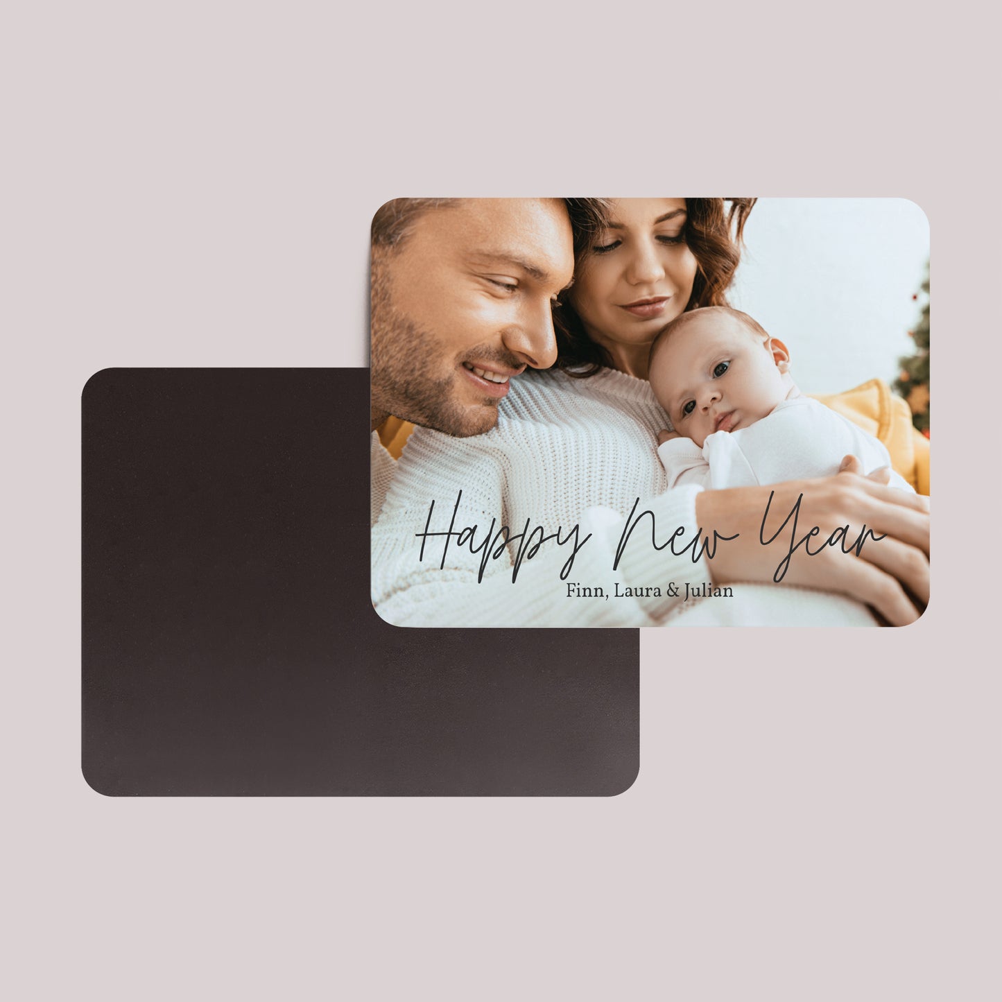 Weihnachtskarte Weihnachten Set von 8, magnetisch, Landschaft, rechteckige abgerundete Ecken Frohes neues Jahr II foto N° 2