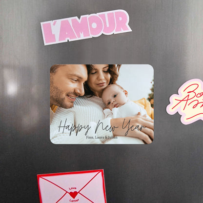 Weihnachtskarte Weihnachten Set von 8, magnetisch, Landschaft, rechteckige abgerundete Ecken Frohes neues Jahr II foto N° 4