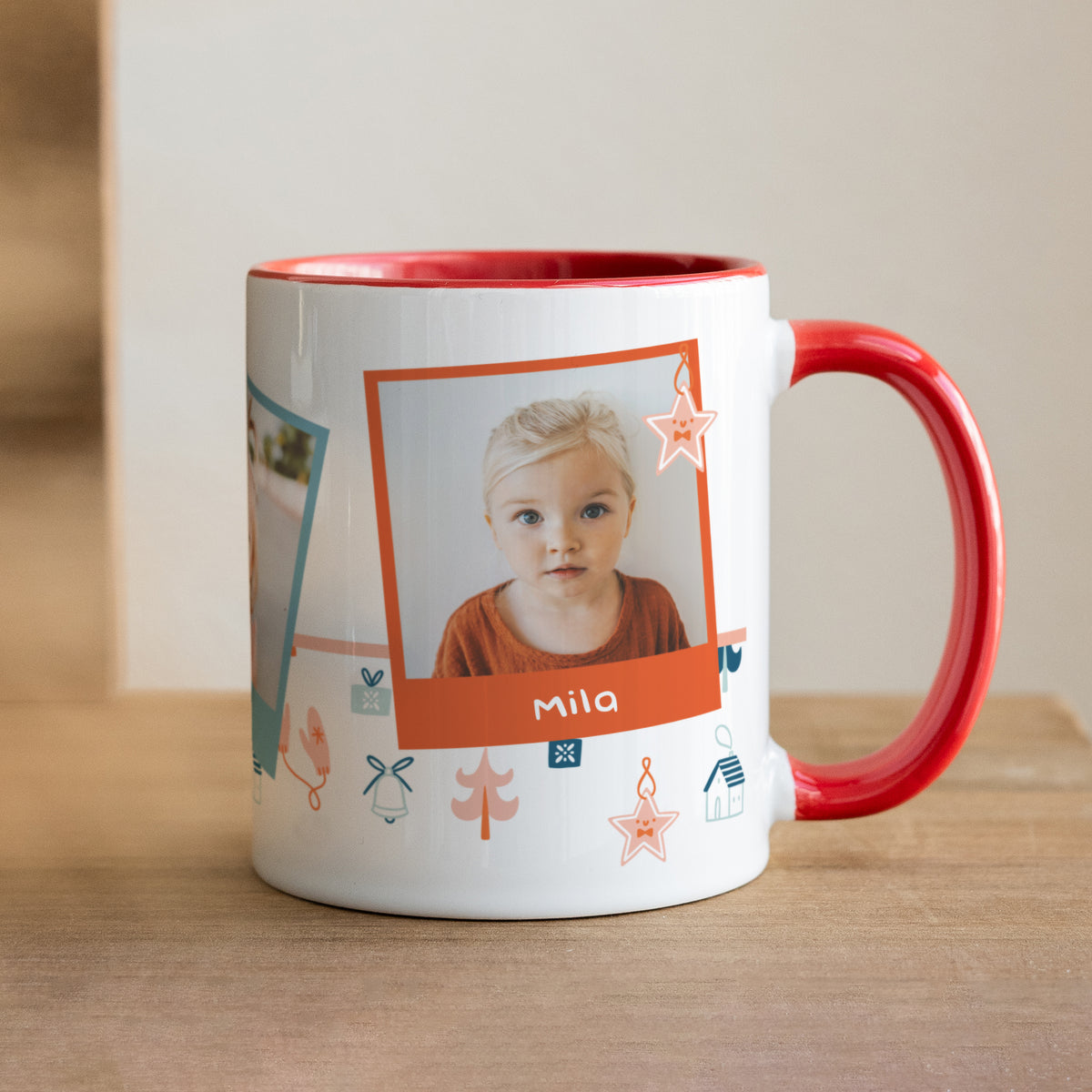 Tasse Objekte Rot Vektortasse Weihnachten rot foto