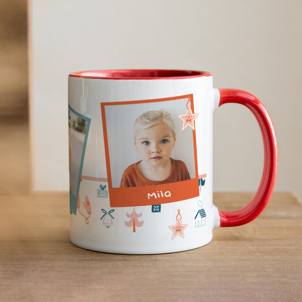 Tasse Objekte Rot Vektortasse Weihnachten rot foto