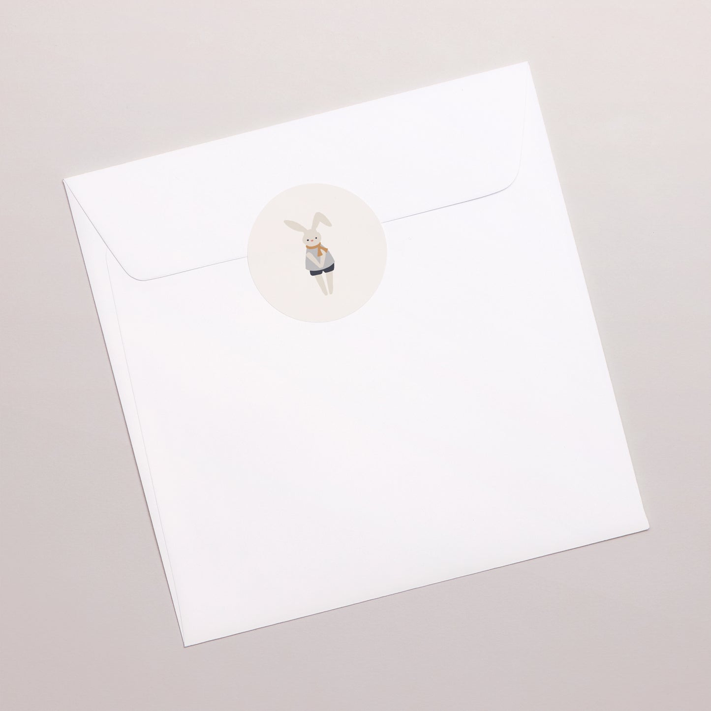 Sticker Geburt Rund Pause Kuscheltier Junge, Kaninchen foto N° 3