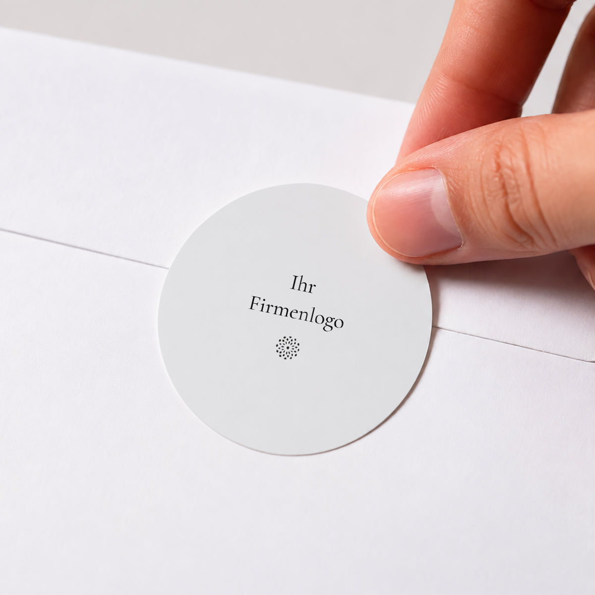 Sticker Weihnachten Rund Abstrakte Vergoldung und Welle foto