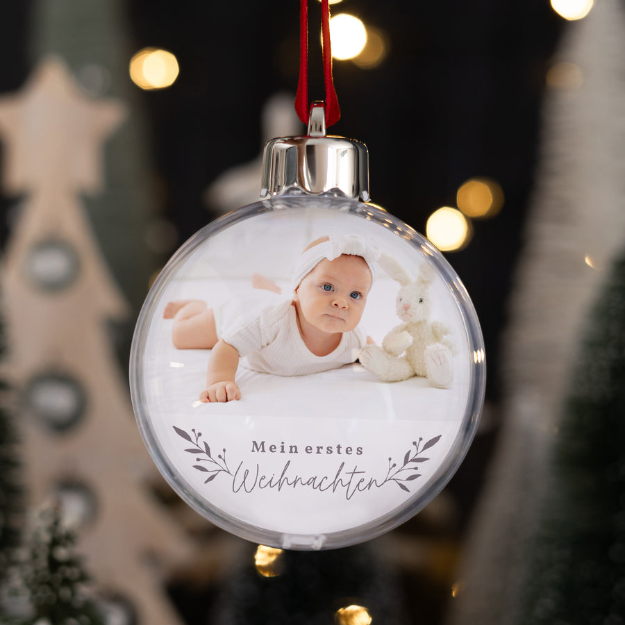 Weihnachtskugel Weihnachten Runde Fotomontage foto