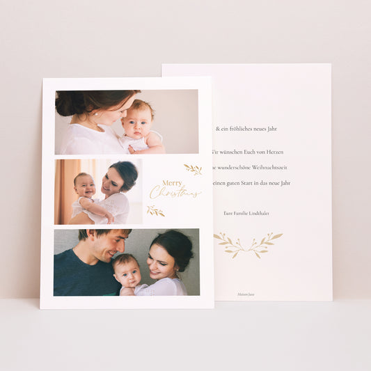 Weihnachtskarte Weihnachten Fotomontage foto