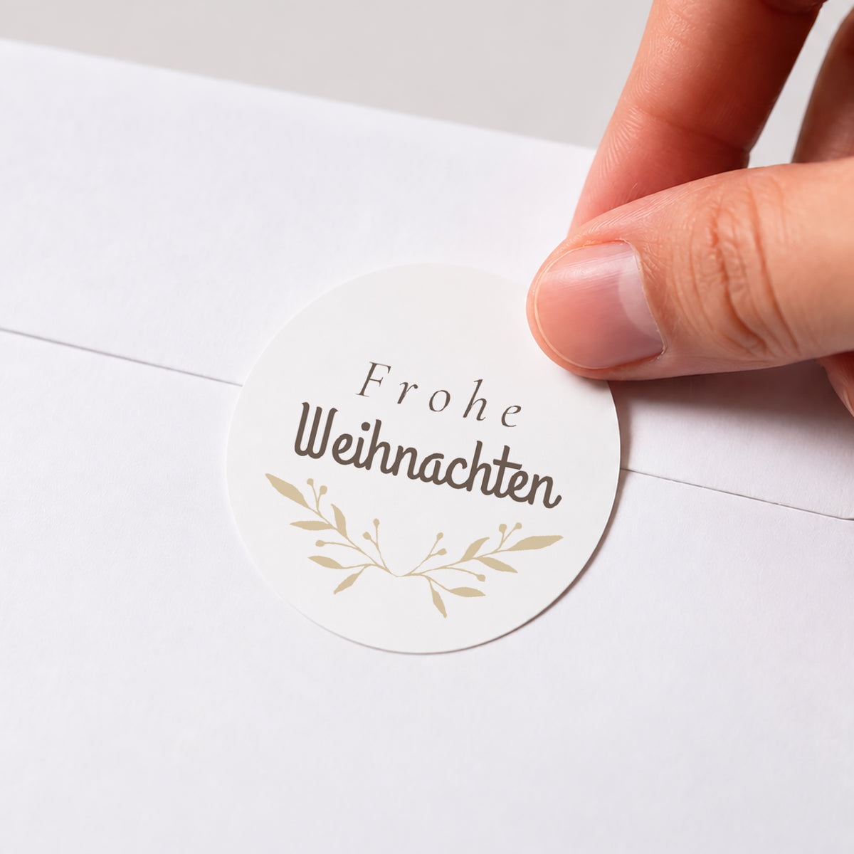 Sticker Weihnachten Rund Fotomontage foto