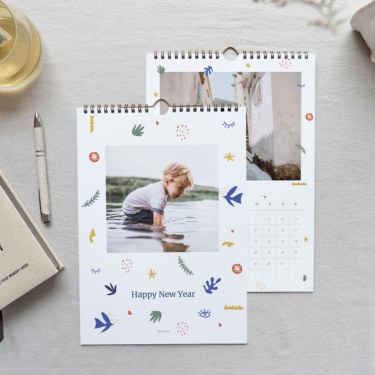 Kalender Weihnachten Wandbild A4 Auf die Art des Fauvismus foto