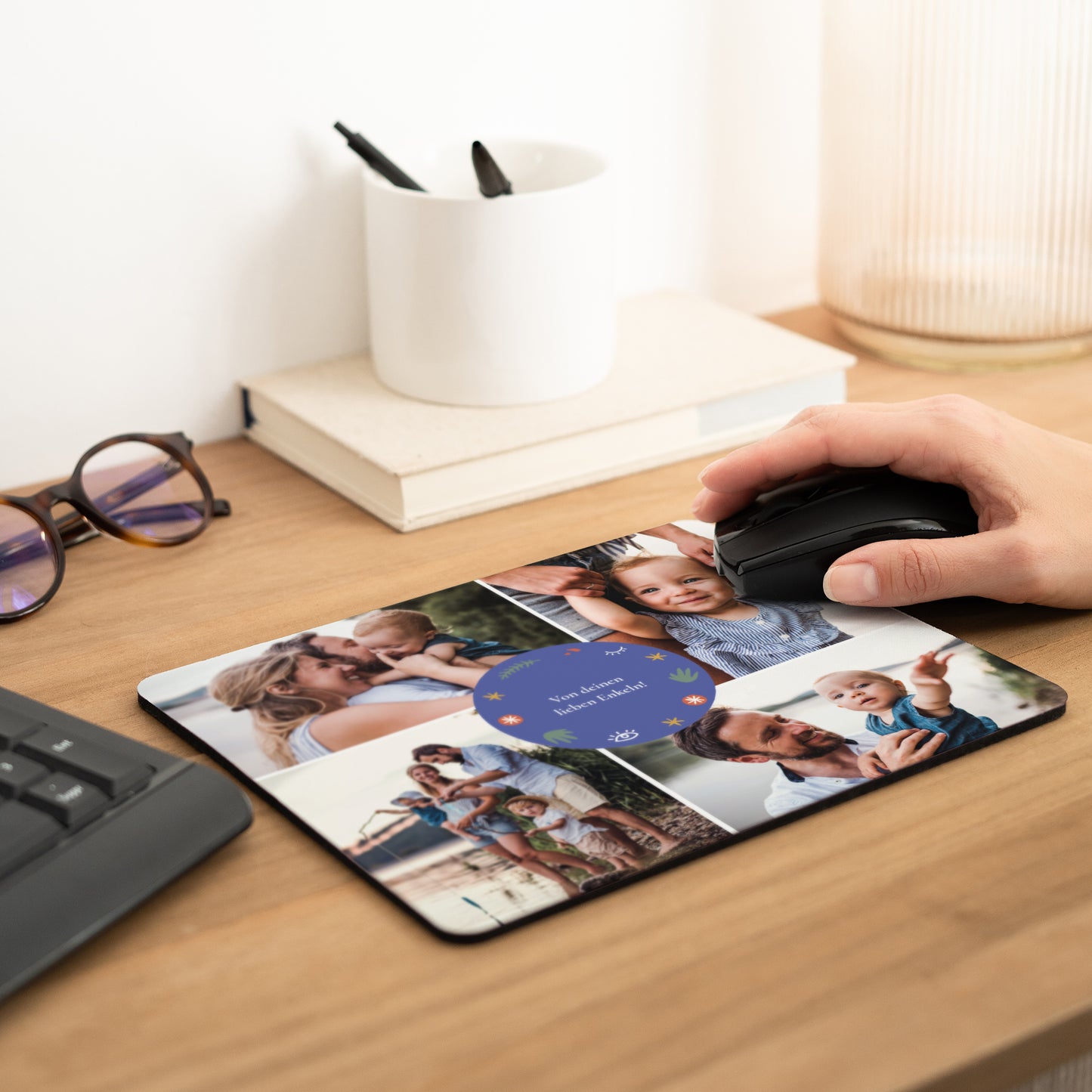 Mousepad Weihnachten Rechteck Auf die Art des Fauvismus foto N° 2