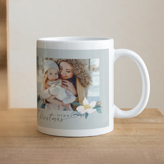 Tasse Weihnachten Weiß Wintergarten foto