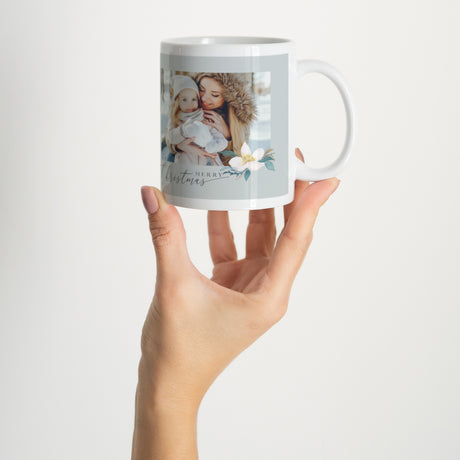 Tasse Weihnachten Weiß Wintergarten