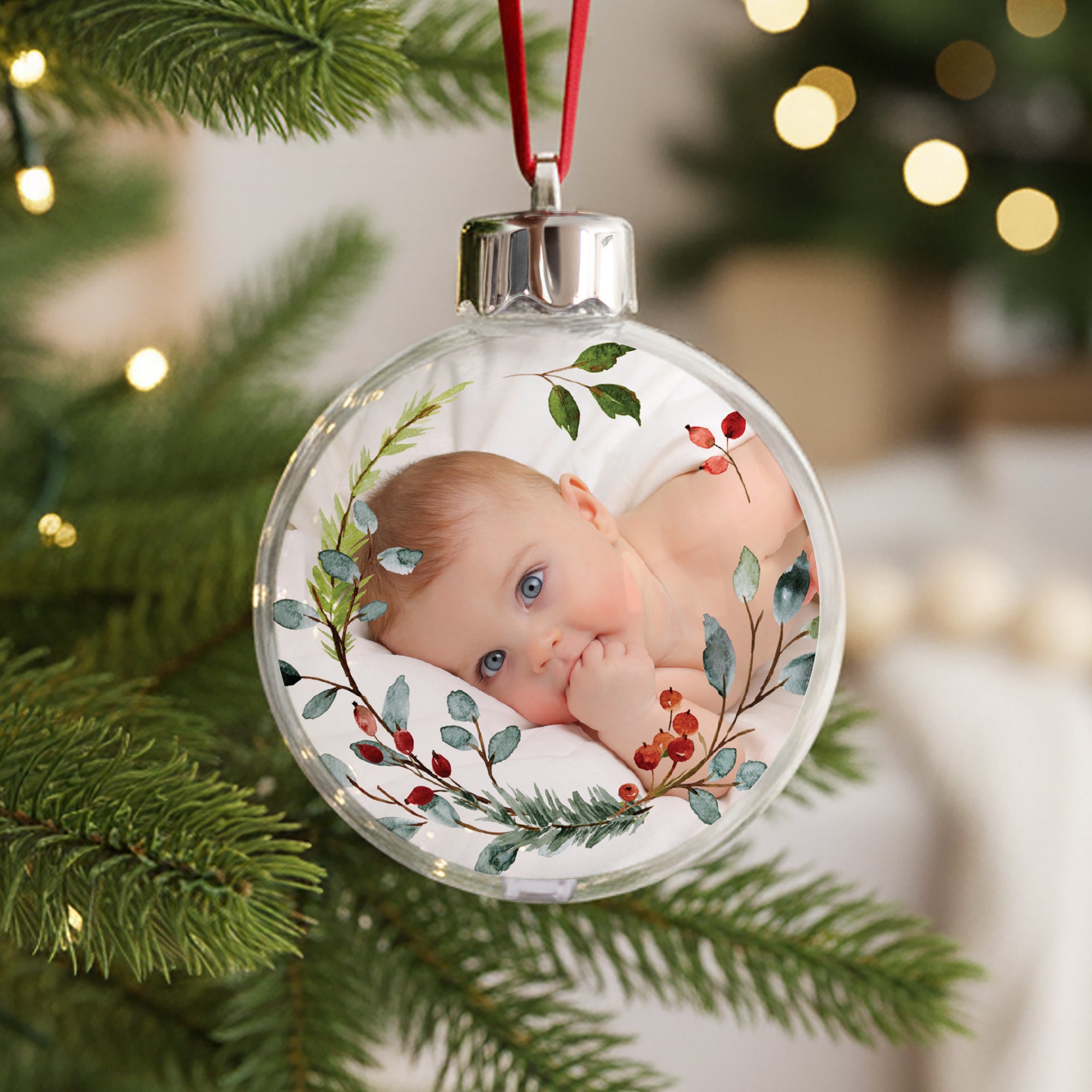 Weihnachtskugel Weihnachten Runde Weihnachtskrone III foto N° 1