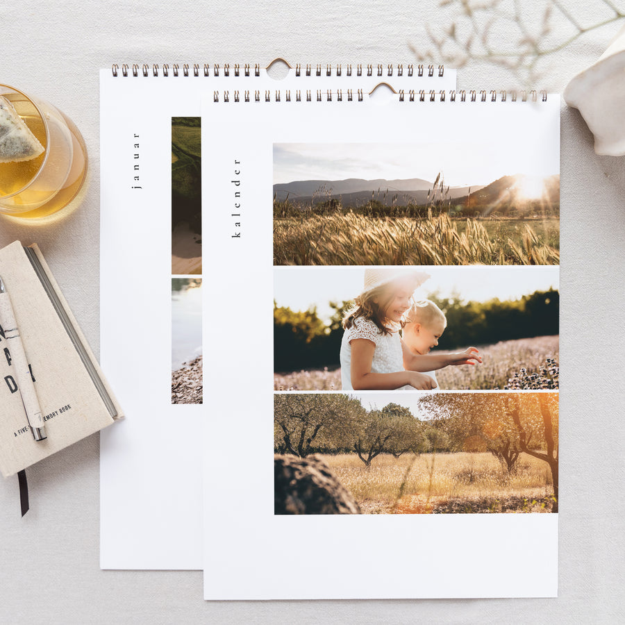 Kalender Weihnachten Wandgemälde A3 Neujahr, Fotos vom Glück foto