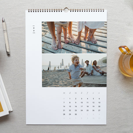 Kalender Weihnachten Wandgemälde A3 Neujahr, Fotos vom Glück