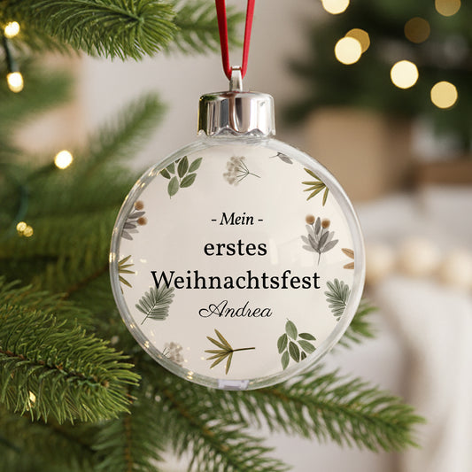 Weihnachtskugel Weihnachten Runde Kugel Süße Weihnachten Typografie foto