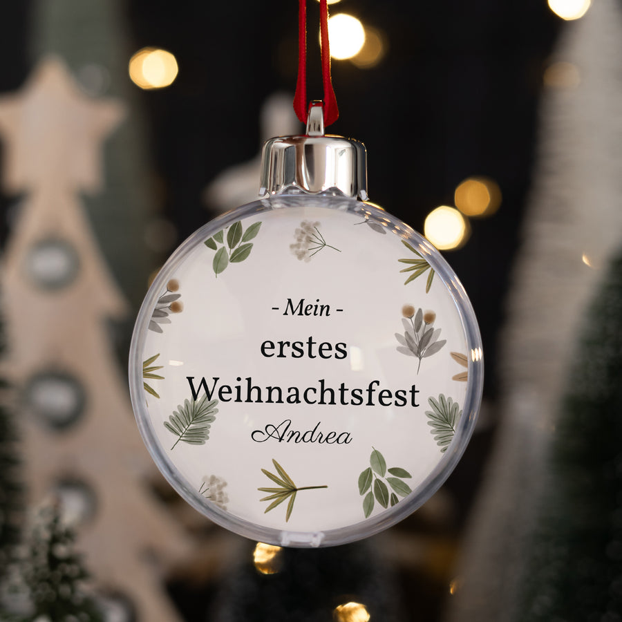 Weihnachtskugel Weihnachten Runde Kugel Süße Weihnachten Typografie foto