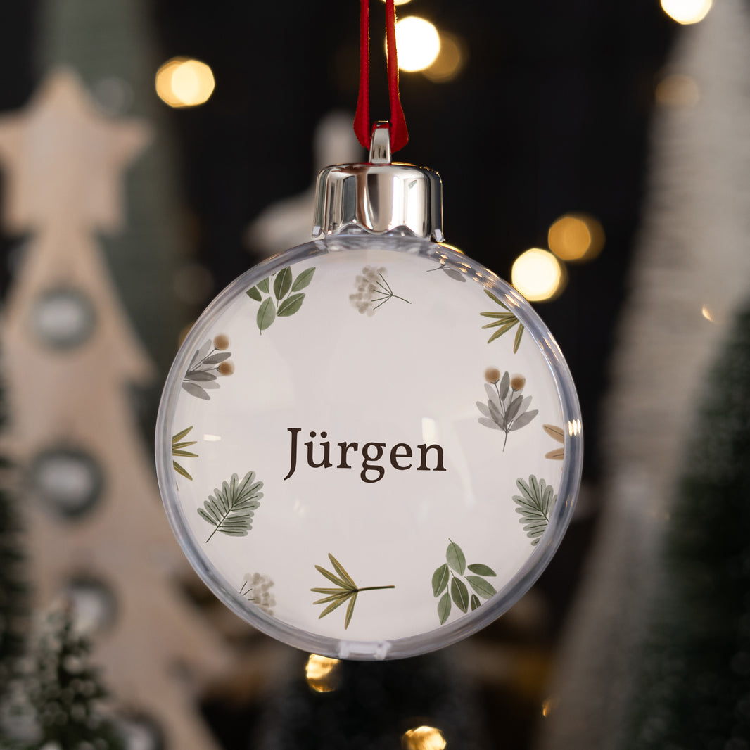 Weihnachtskugel Weihnachten Runde Kugel Süßes Weihnachten Vorname foto N° 1