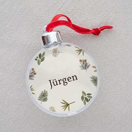 Weihnachtskugel Weihnachten Runde Kugel Süßes Weihnachten Vorname