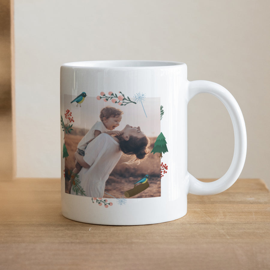 Tasse Objekte Weiß Tasse Süße Weihnachten foto