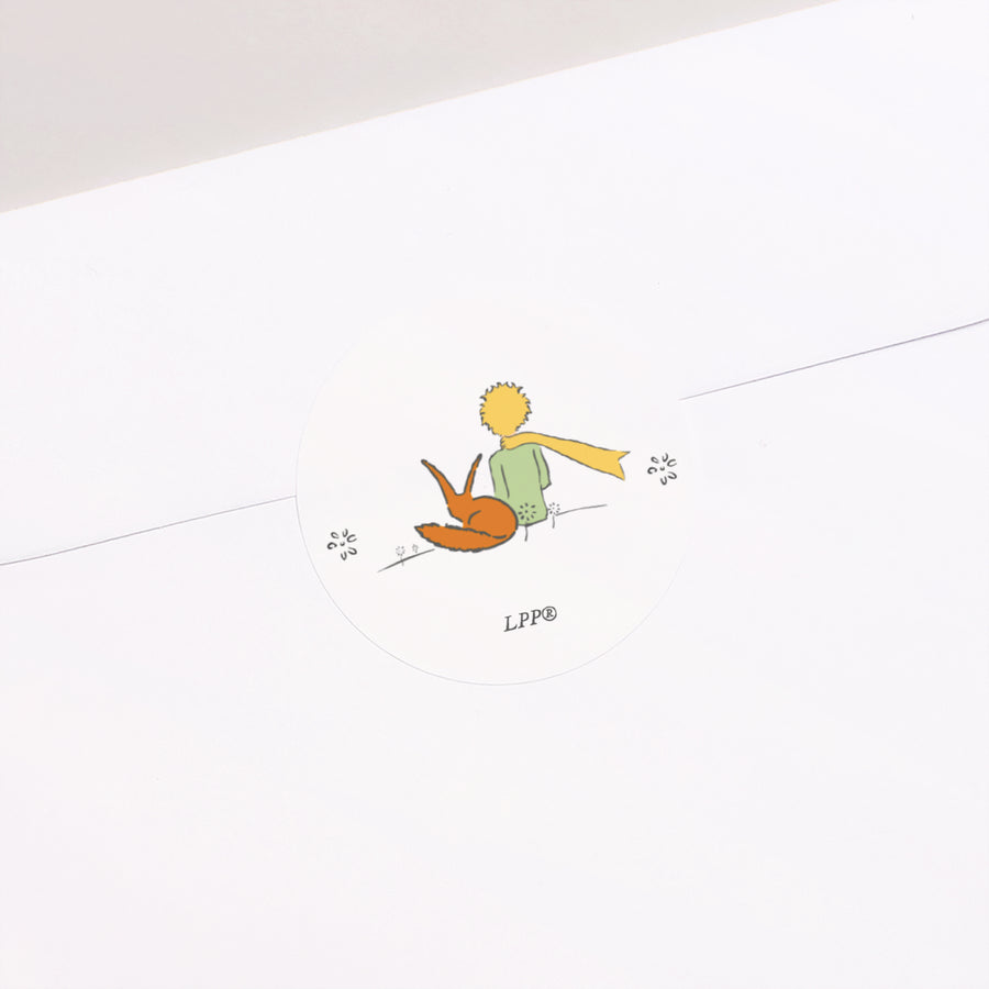 Sticker Geburt Rund Der kleine Prinz als Abenteurer foto