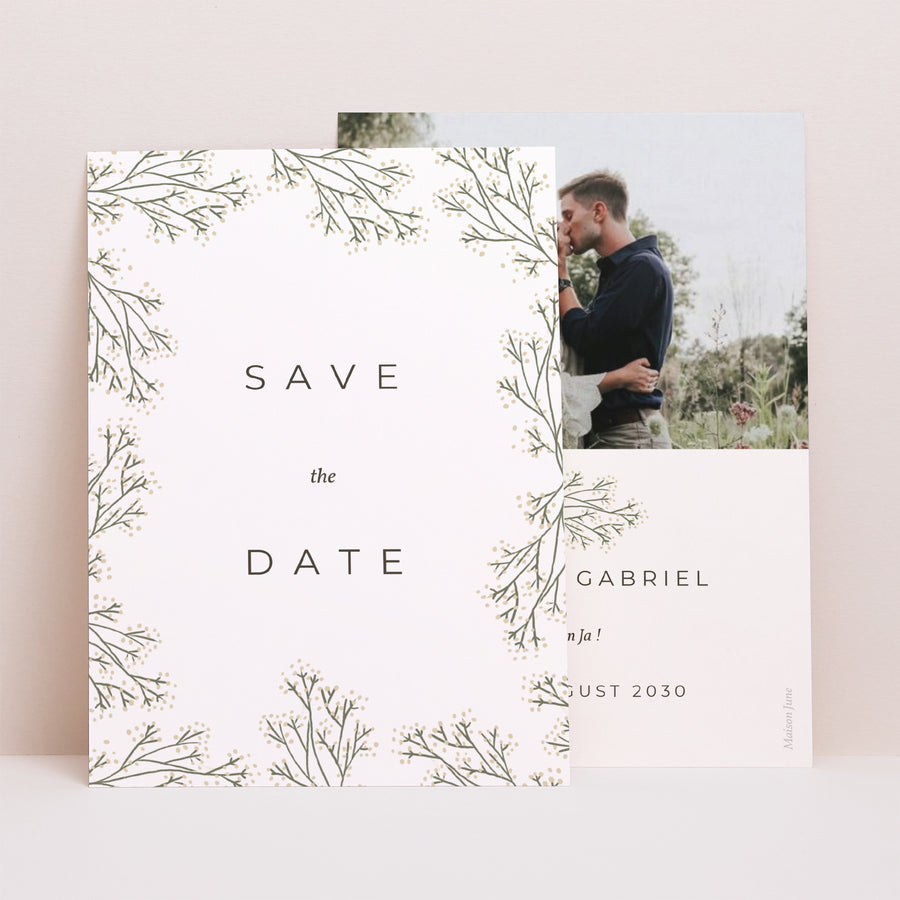 Save the date Karte Hochzeit Porträt Luberon foto