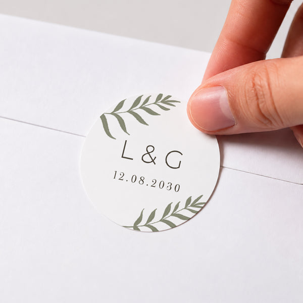 Sticker Hochzeit Rund Luberon foto