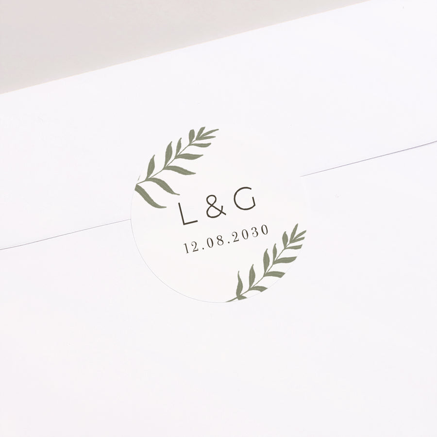 Sticker Hochzeit Rund Luberon foto