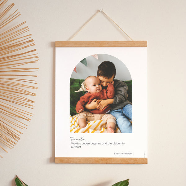 Poster Objekte Porträt Das Glück wird in der Familie geschaffen -Fest der Omas foto