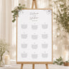 Sitzplan Hochzeit Porträt 60 x 90 cm Blumen-Silhouette III - Kirschbaum foto N° 1