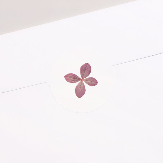 Sticker Geburt Rund chemin des marettes rose foto