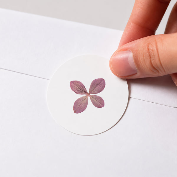 Sticker Geburt Rund chemin des marettes rose foto