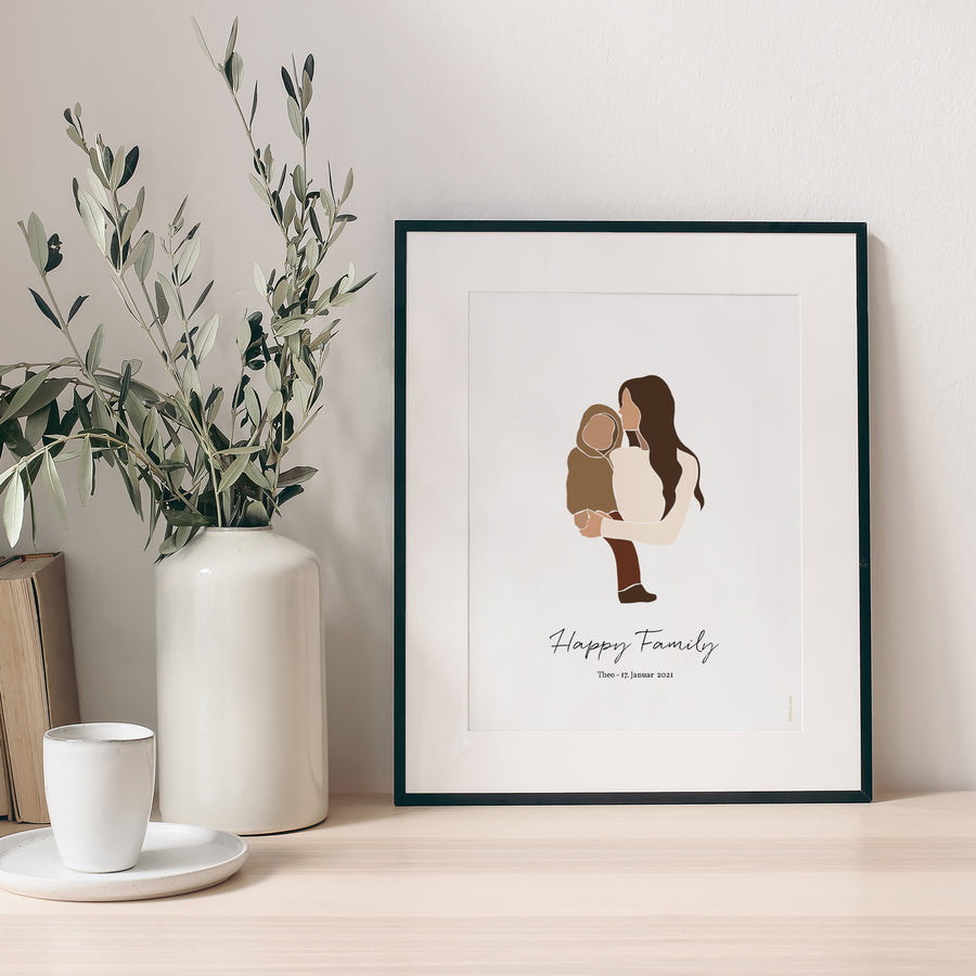 Poster Objekte Porträt Muttertag Blumen Muster foto