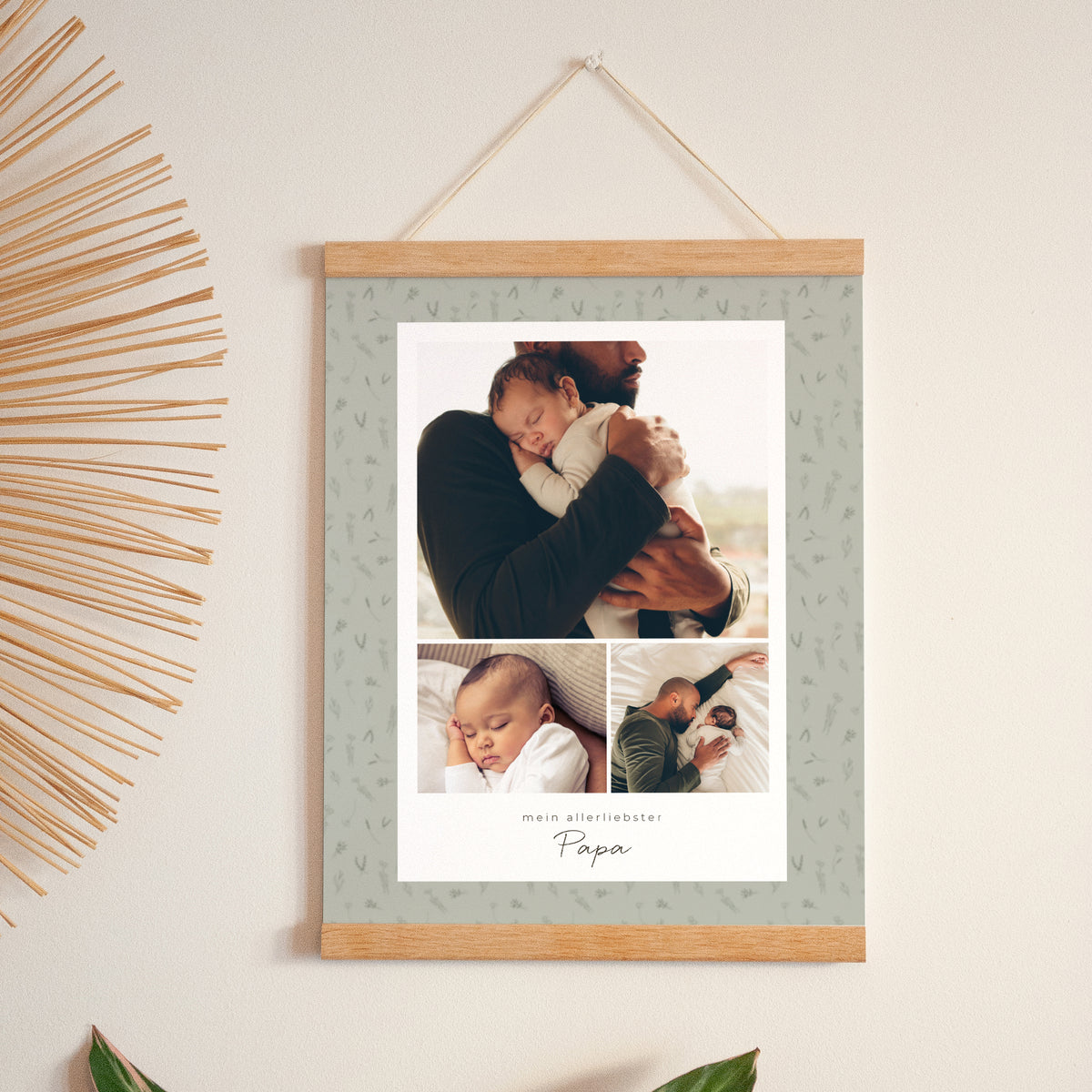 Poster Objekte Porträt Kleines Herbarium für Papa foto