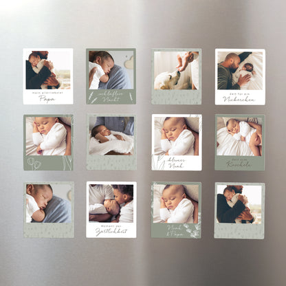Magnet Objekte Pack mit 12, magnetisch Kleines Herbarium für Papa foto N° 1